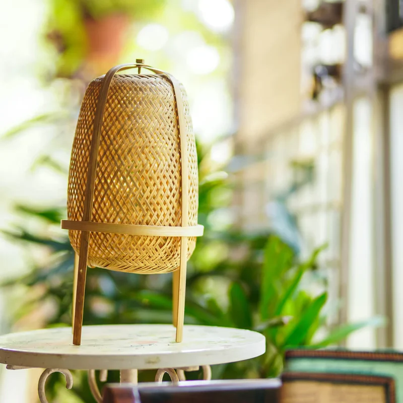 Đèn mây tre để bàn đẹp giá rẻ