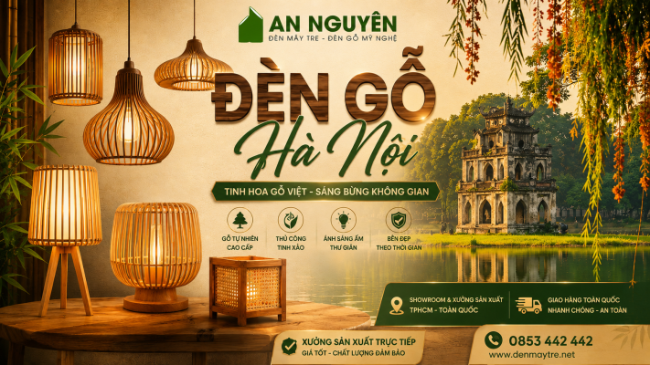 Đèn gỗ Hà Nội